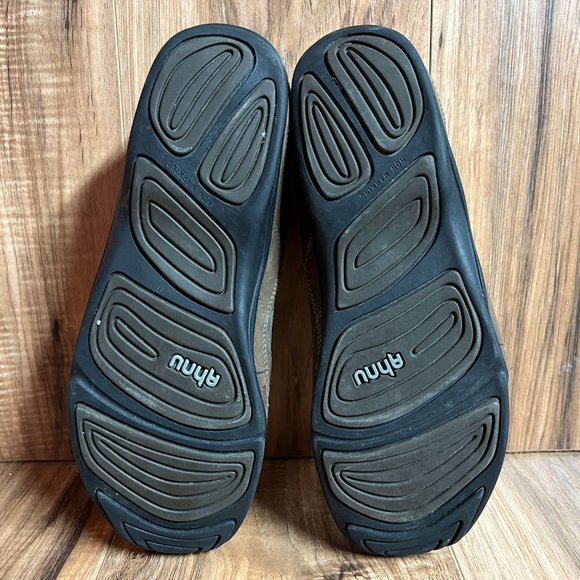 Ahnu Womens Casual Leather Shoes Brown Bungee Lace Suede EUC 2308SMBR Size 9 - Picture 7 of 8